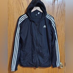 Adidas‎ women’s warmup jacket sz medium black white
